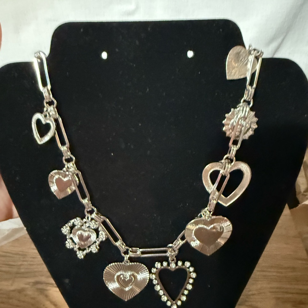 Casey Heart Charm Necklace - Women Jewelry